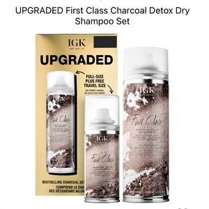 Brand New IGK Charcoal Detox Dry Shampoo duo
